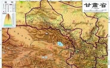 甘肃地图，甘肃的地形为什么狭长图7